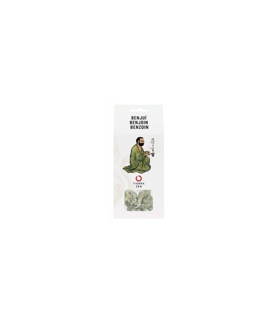 Bolsa de 20g y un carbón
El benjuí es una resina de aroma dulce y cálido. Era apreciado en todo Oriente como perfume y por sus