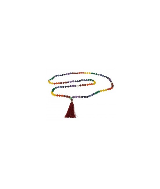 108 cuentas, diversas piedras
Made in : India
Mala en sánscrito significa guirnalda de flores. Los malas o rosarios se utiliz