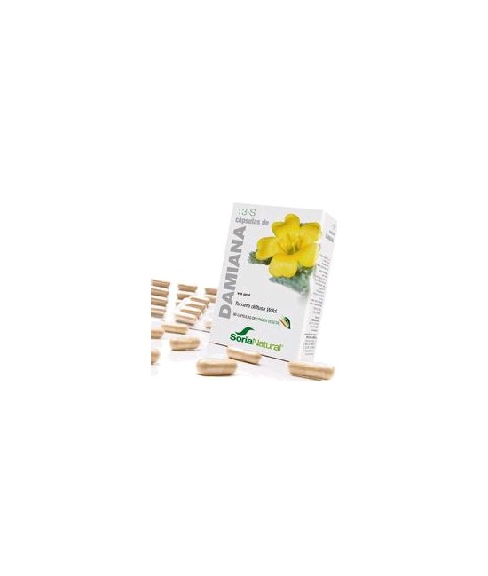*Turnera difusa Willd (hojas). Saponinas.................36 mg; (6 mg / cápsula).